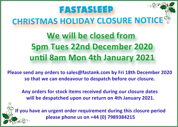 Holiday closure notice FP Xmas 2020 website